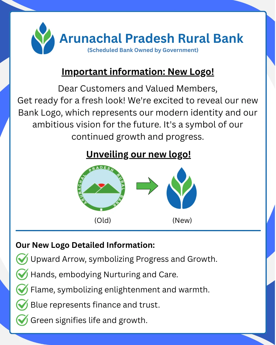 Important information about Arunachal Pradesh Rural Bank's new logo