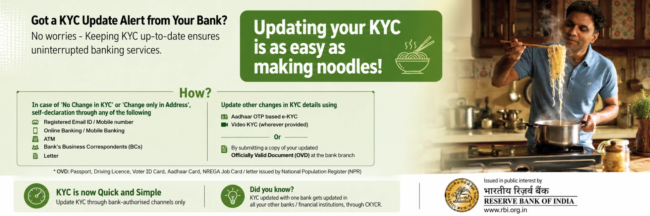 Official KYC update guidance